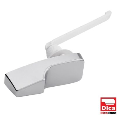 Palanca de plastico cromada para wc