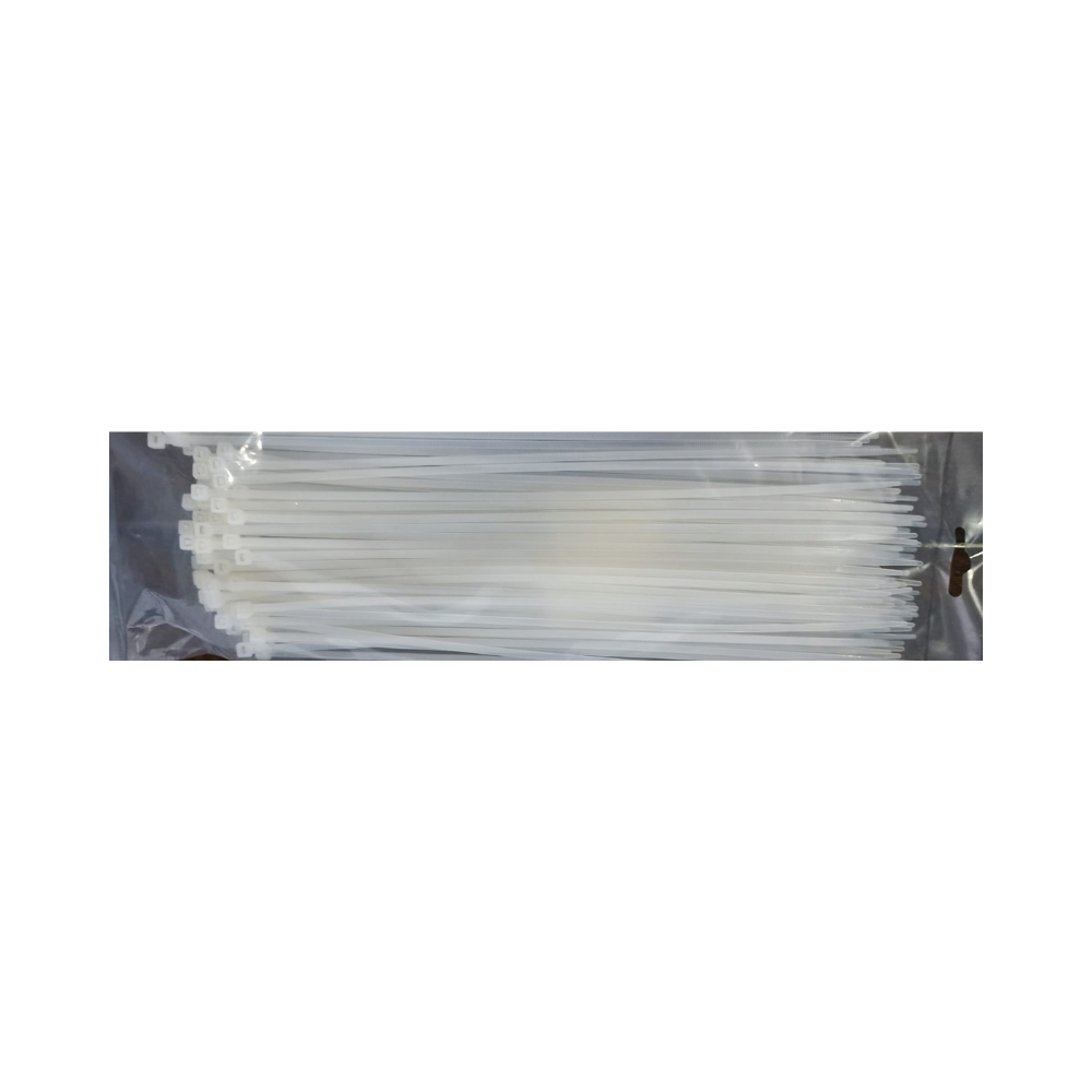 CINCHO NYLON NATURAL BOLSA C/100 PZS. 3.6 X 200 MM